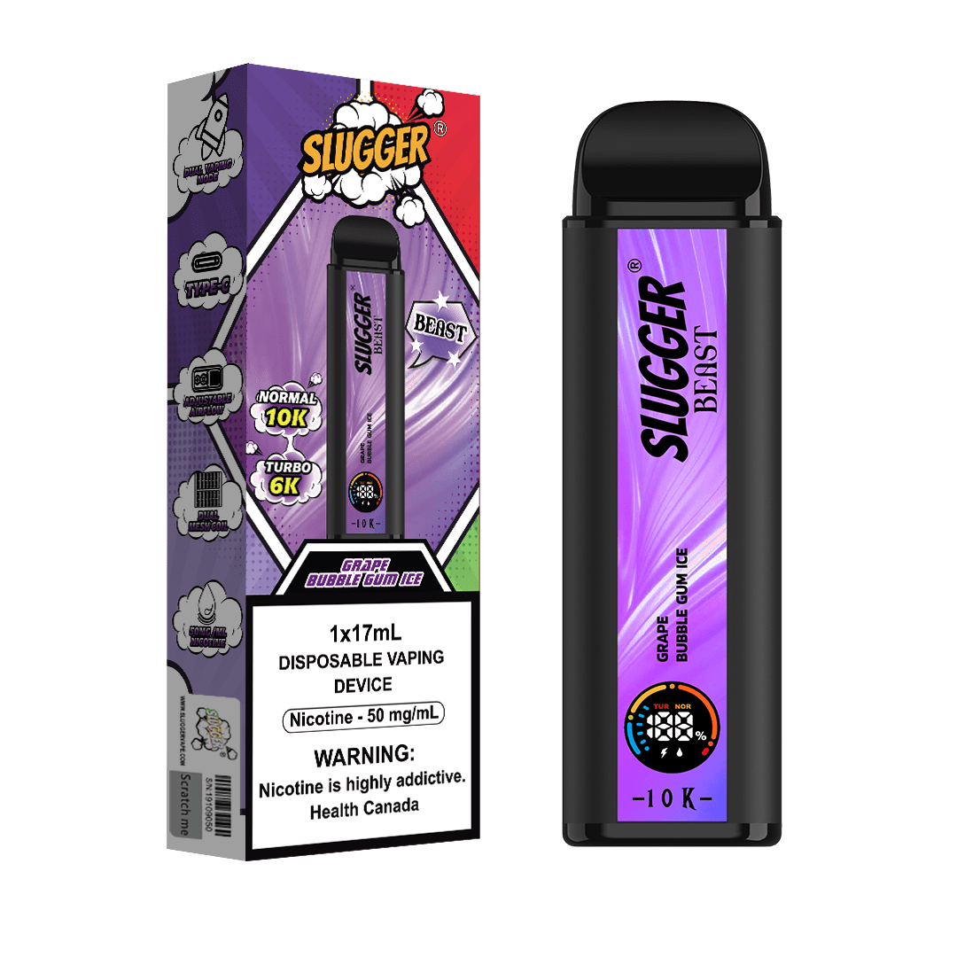 SLUGGER BEAST - Grape Bubble Gum Ice 5% (10K PUFF)