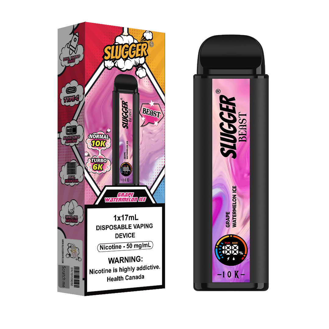 SLUGGER BEAST - Grape Watermelon Ice 5% (10K PUFF)