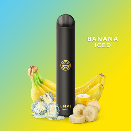 ENVI BOOST - Banana Iced 2% (1500 PUFF)
