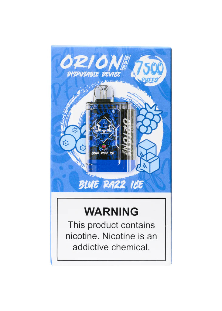 ORION BAR - Blue Razz Ice 5% (7.5K PUFF)