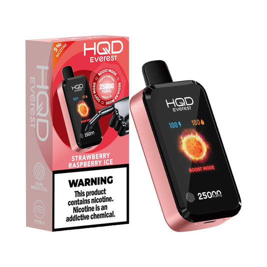 HQD Everest - Strawberry Raspberry Ice  5% (25K PUFF)