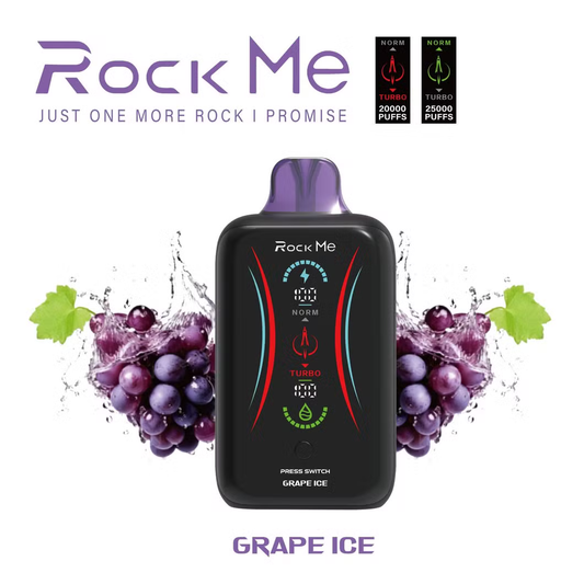 ROCK ME RM25000 - Grape Ice 5% (25K PUFF)